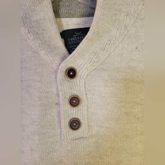 Threadbare Men's Tan Sweater Long Sleeve XXL - Picture 3 of 11